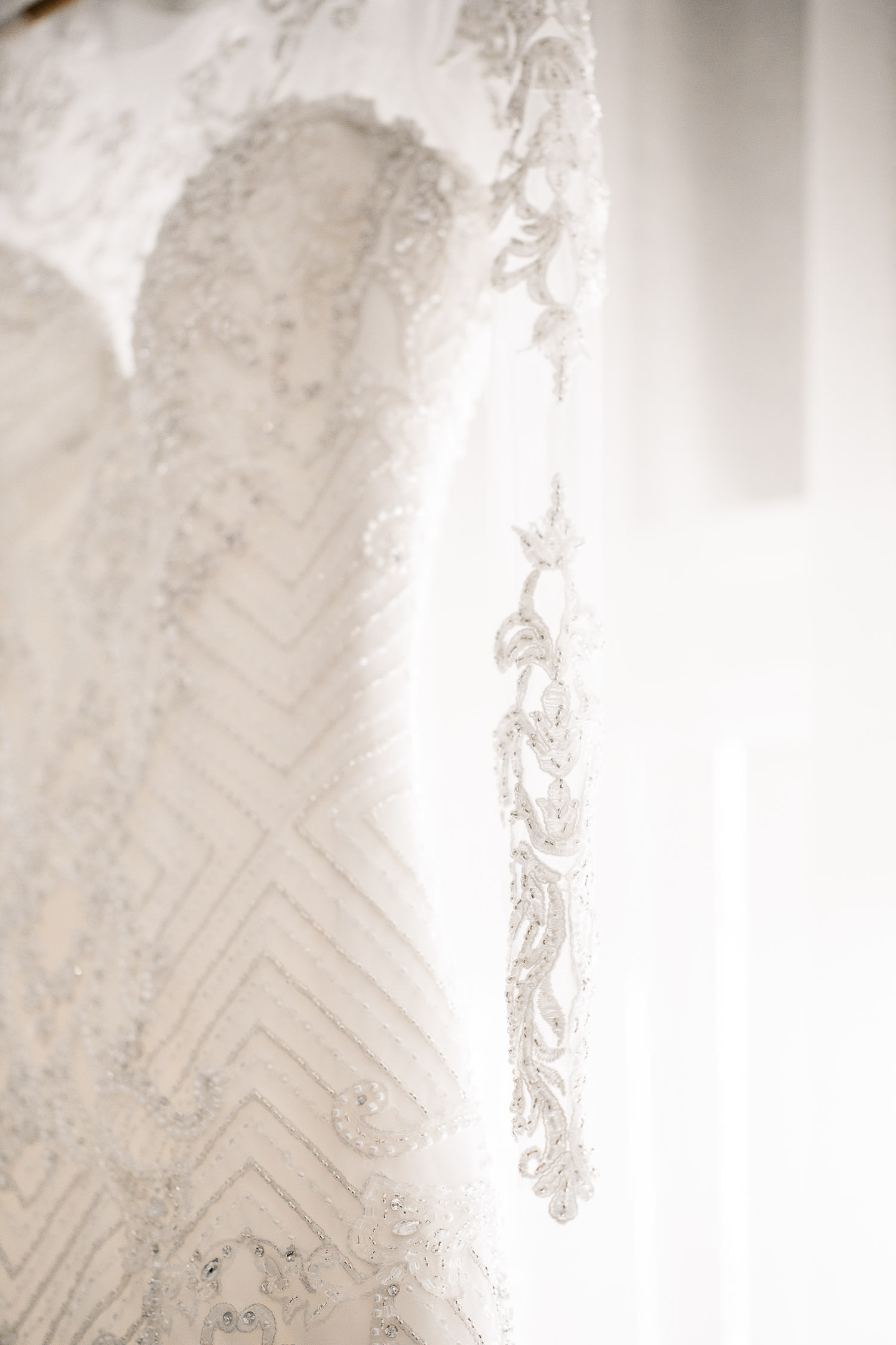 Wedding dress details, Ballantyne Hotel Charlotte
