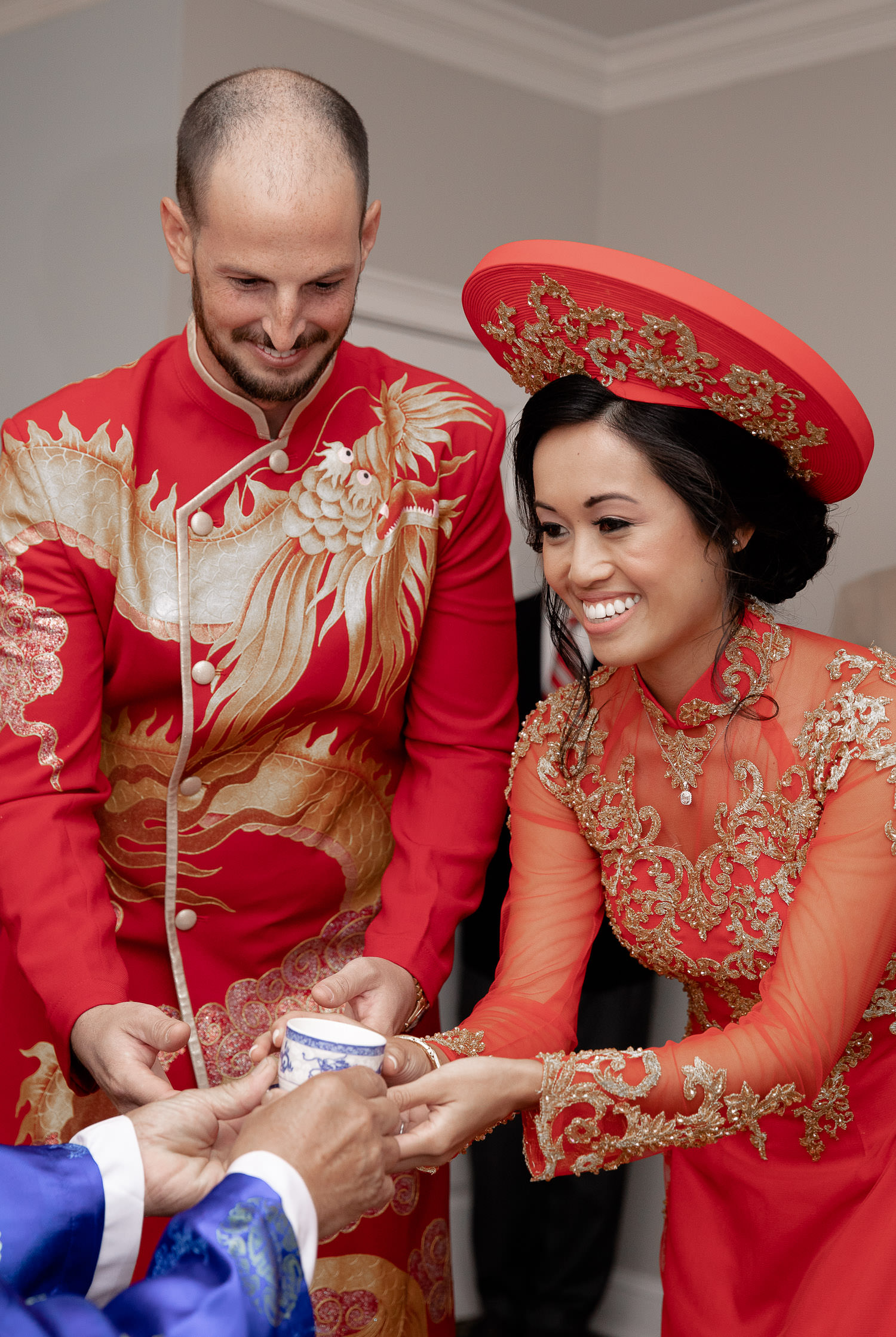 Vietnamese wedding, tea ceremony