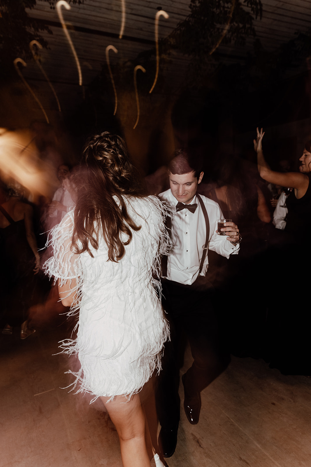 Bride and groom dancing at middleton place wedding