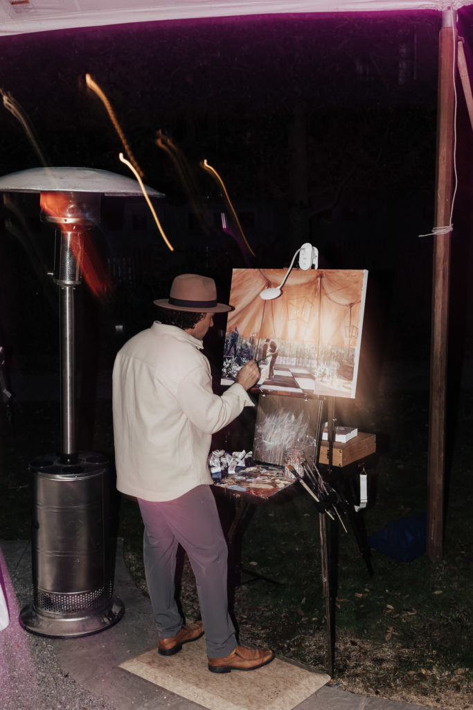 Live painter at Gibbes Museum wedding