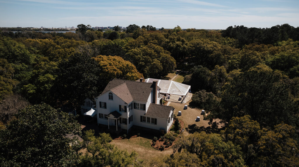 Legare Waring House aerial photo