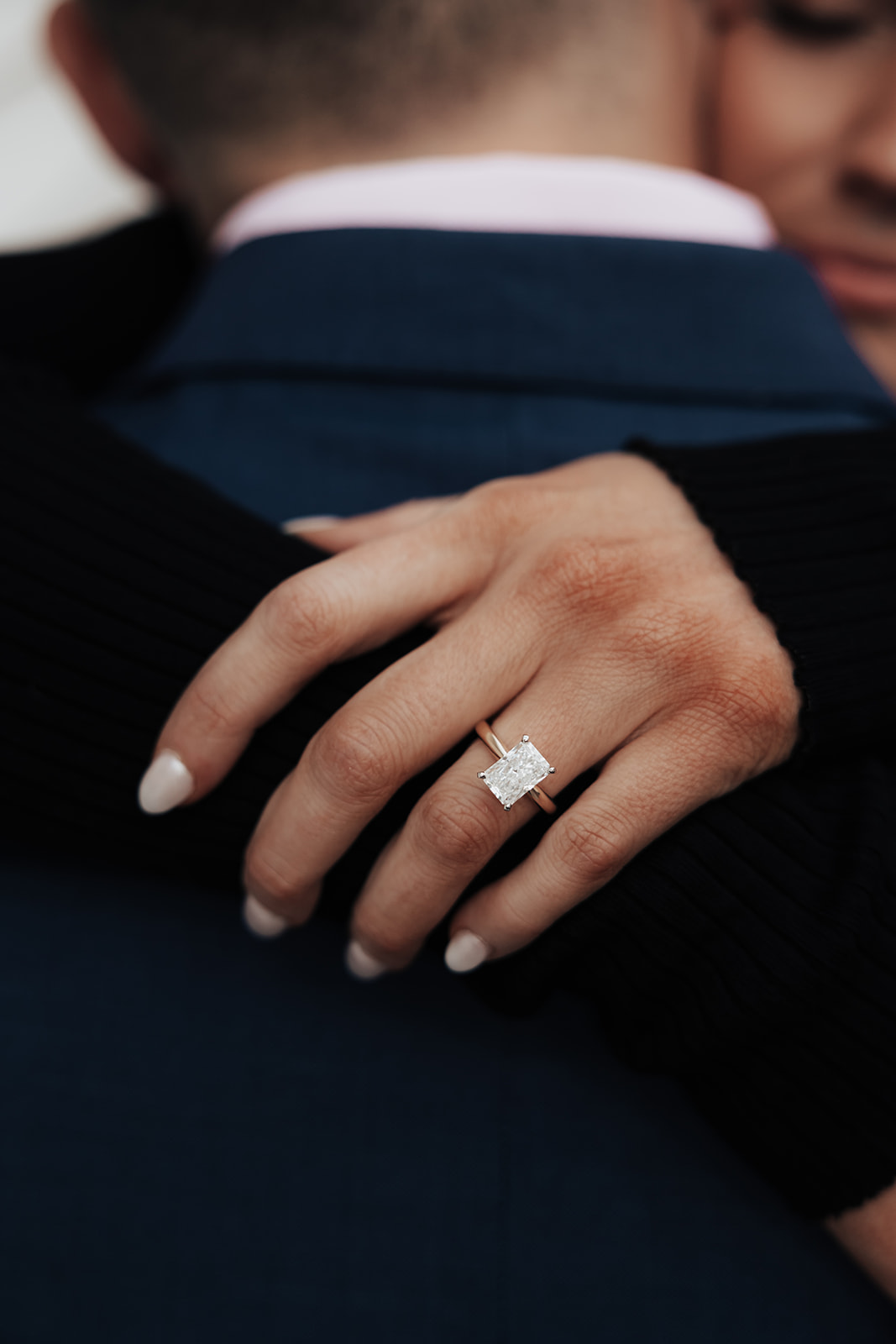 Engagement ring close-up photo