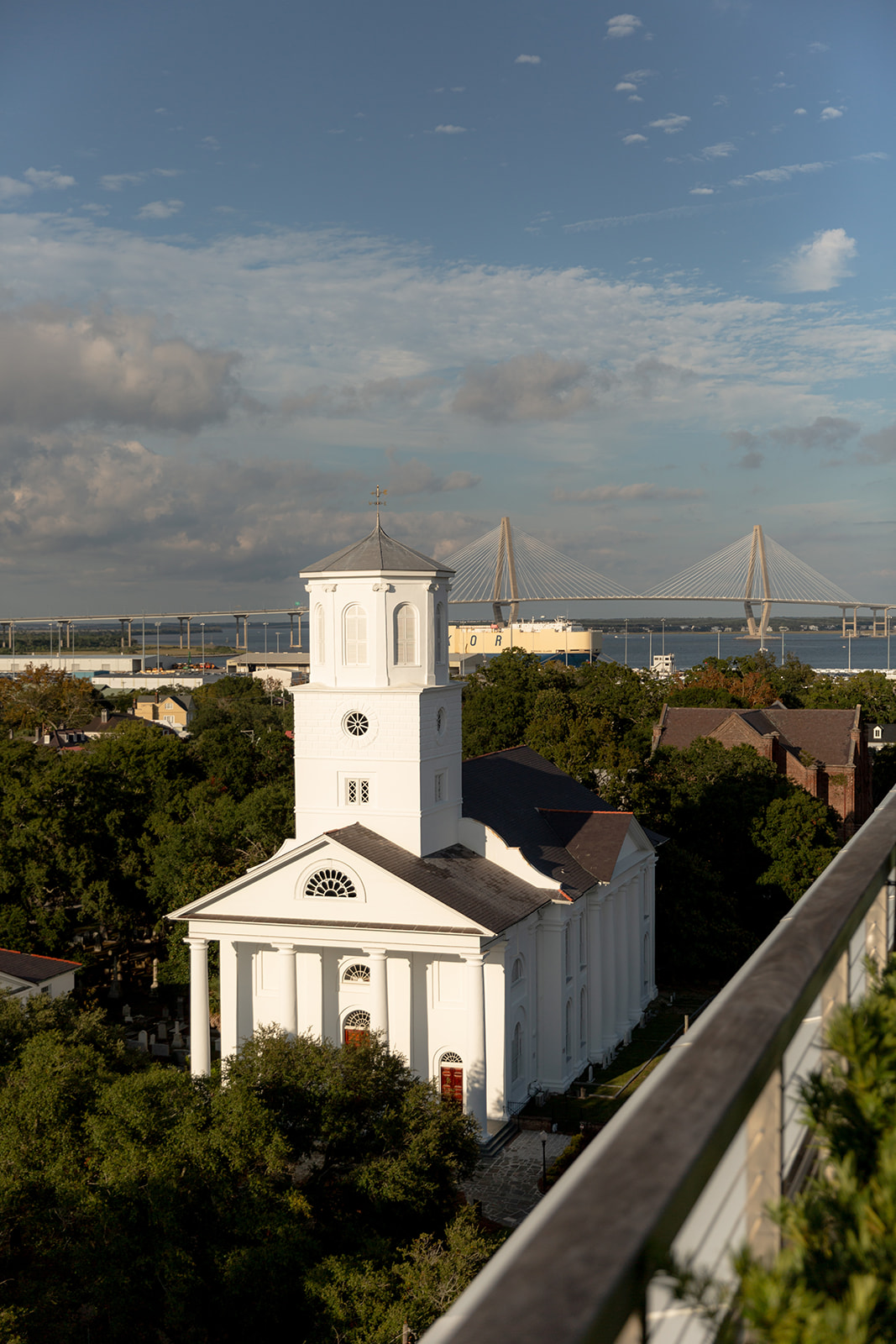 View on Ravenel bride from Dewberry hotel