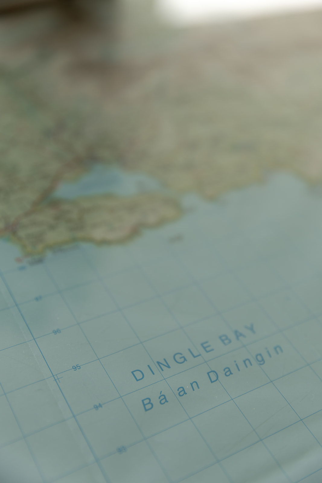 Excerpt of a map showing the dingle bay