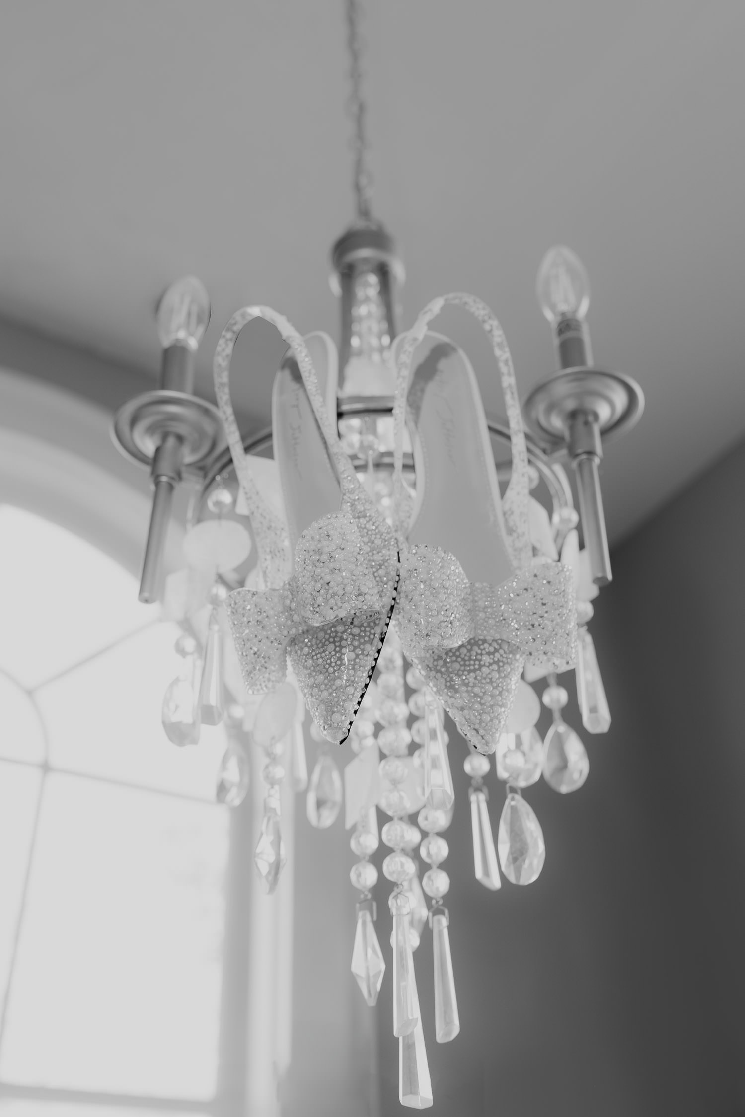 Chandelier at the Faber House in Charleston