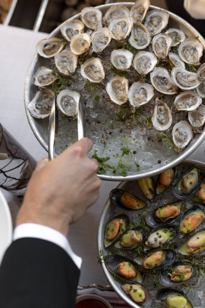 Seafood selection served for wedding at the Post House Inn